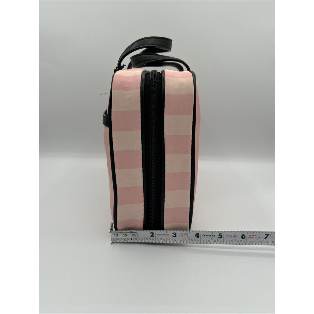 Victoria's Secret Hanging Cosmetics Bag,Heritage Stripes Pink Travel Case NEW - Picture 13 of 15